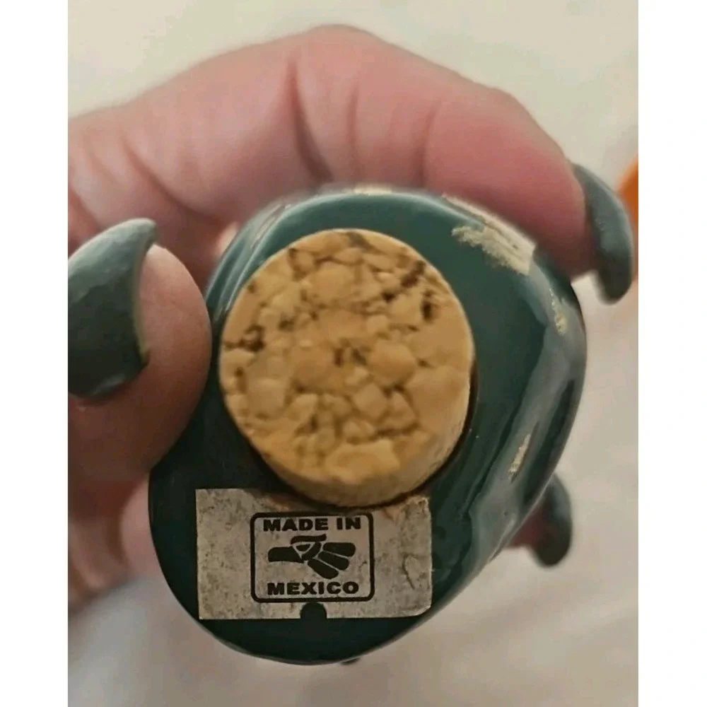 Mexican Ceramic Skull‎ Bottle Stopper & Statue Día de los Muertos Style 💀